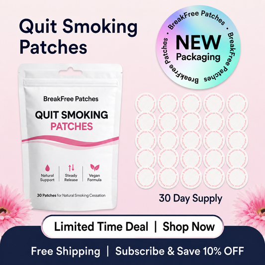 BreakFree Patches Quit Smoking Patches 30 Day Supply pouch with limited time deal