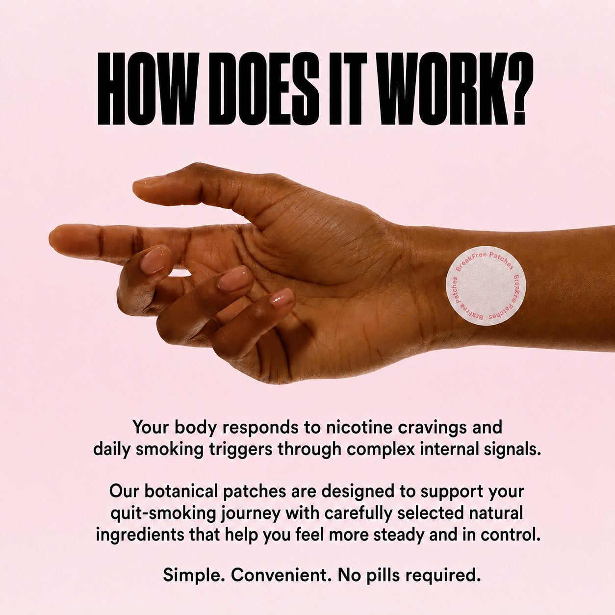 How BreakFree botanical quit smoking patches work on the skin
